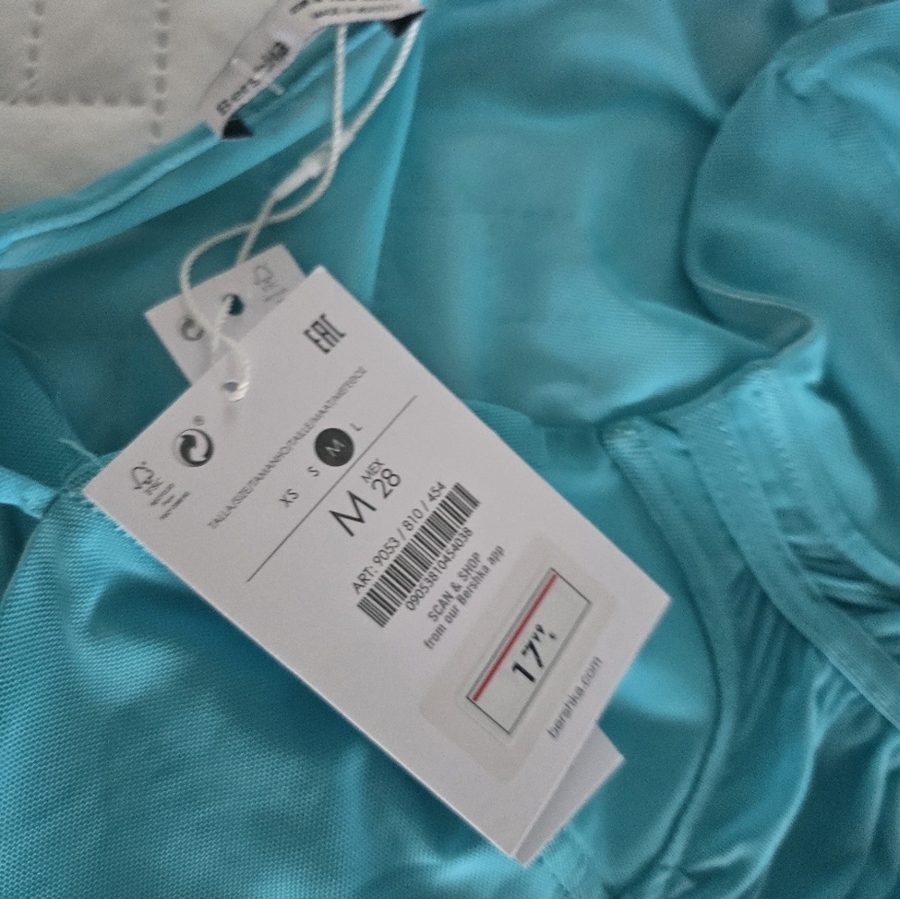 Bershka Ruched Semi Sheer Thong Bodysuit NWT - Picture 5 of 7